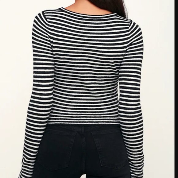 🖤 Amuse Society Wool-Blend Stretch Knit Sweater | Size S - Picture 2 of 6